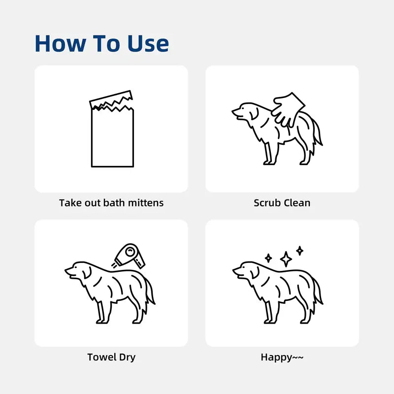 All-Absorb Pet Glove Wipes for All Pets
